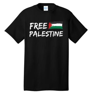 Stand With Palestine Free Palestine Tall T-Shirt