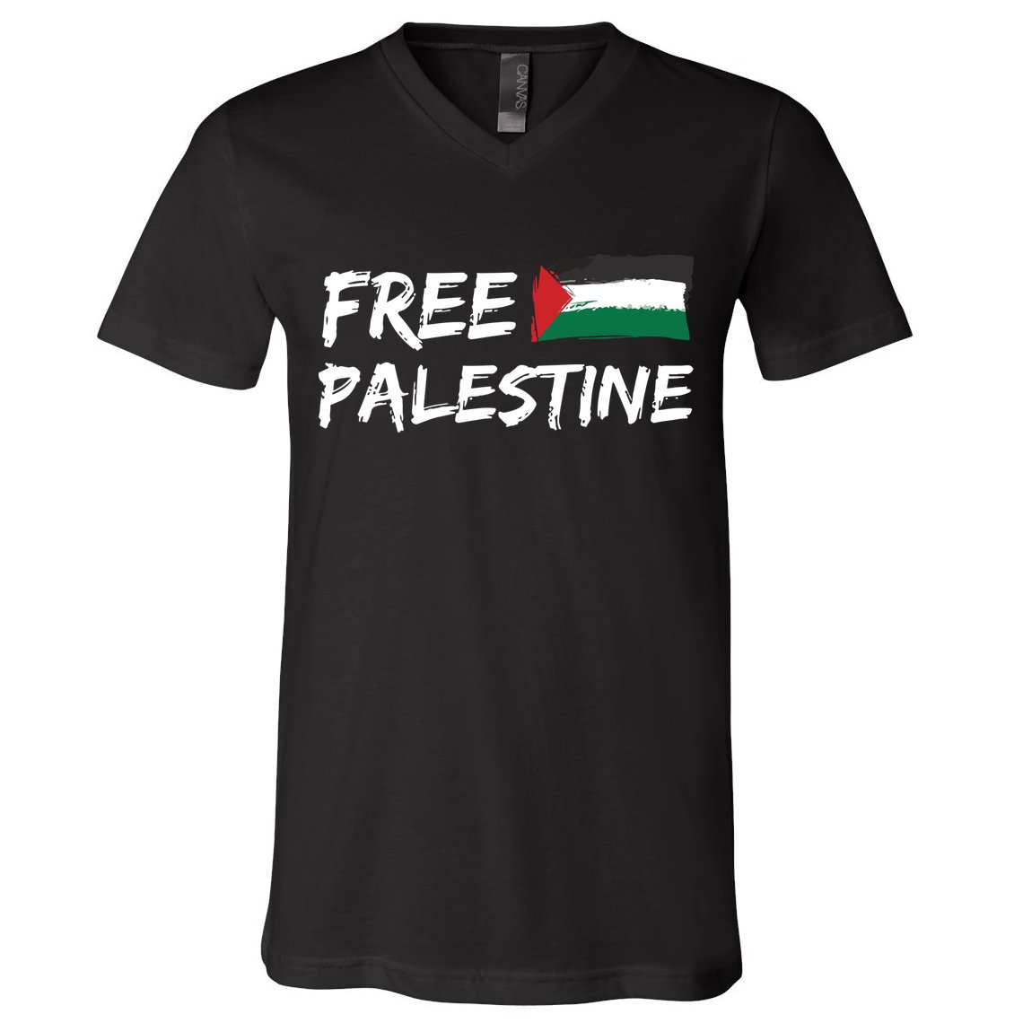 Stand With Palestine Free Palestine V-Neck T-Shirt
