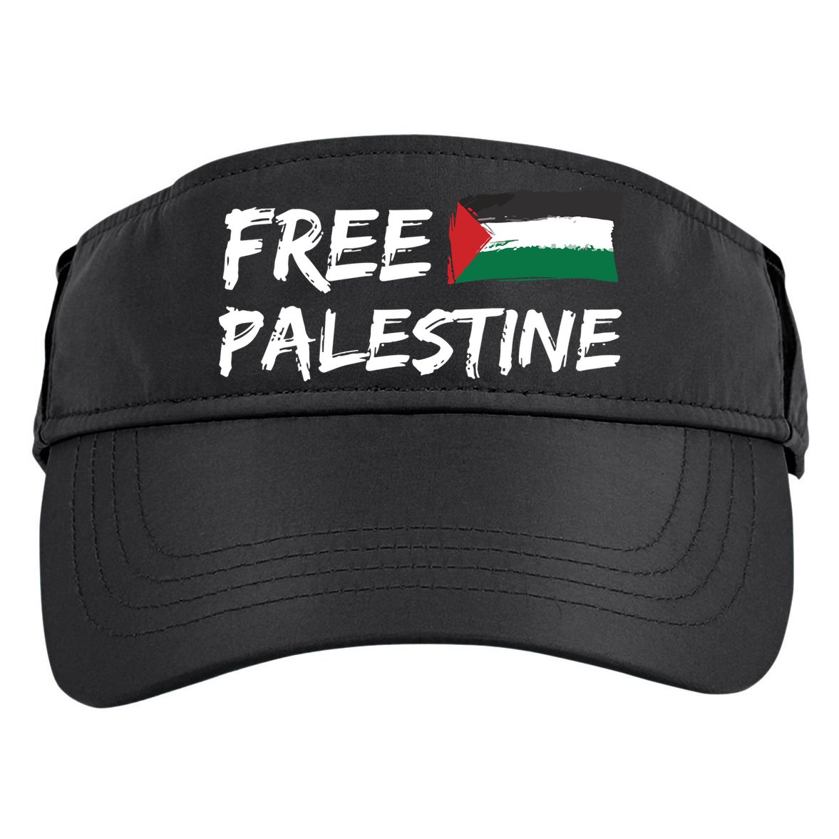 Stand With Palestine Free Palestine Adult Drive Performance Visor
