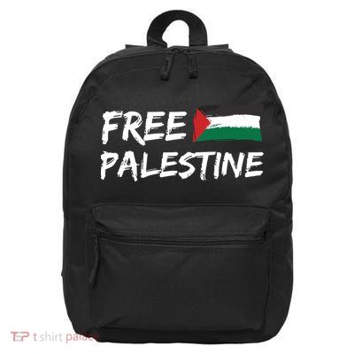 Stand With Palestine Free Palestine 16 in Basic Backpack