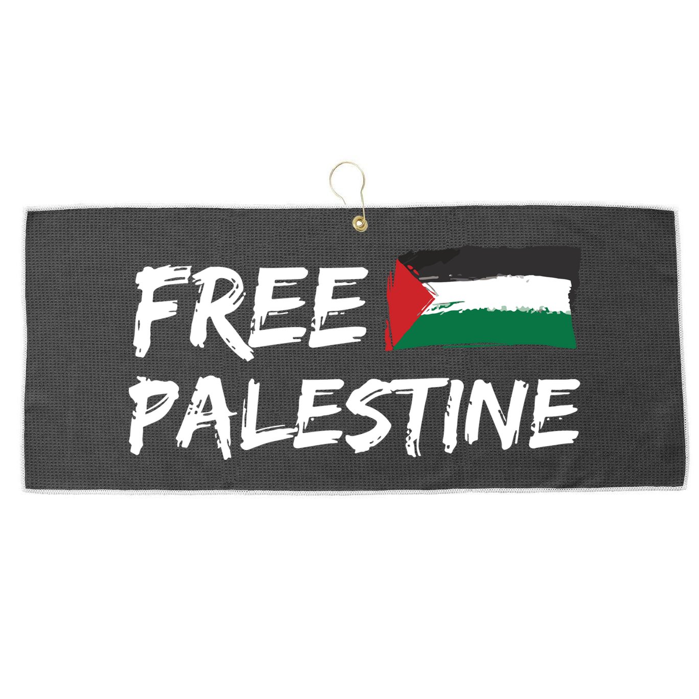 Stand With Palestine Free Palestine Large Microfiber Waffle Golf Towel