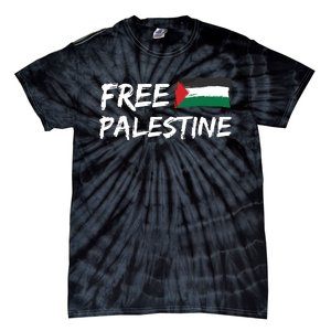 Stand With Palestine Free Palestine Tie-Dye T-Shirt