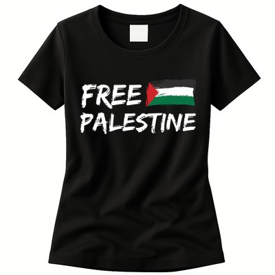 Stand With Palestine Free Palestine Womens T-Shirt