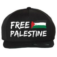 Stand With Palestine Free Palestine Wool Snapback Cap
