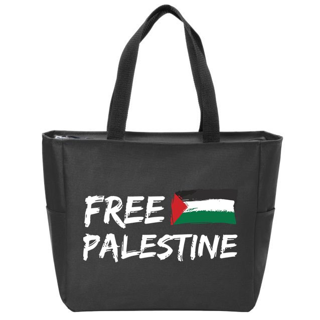 Stand With Palestine Free Palestine Zip Tote Bag