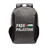 Stand With Palestine Free Palestine Vector Backpack