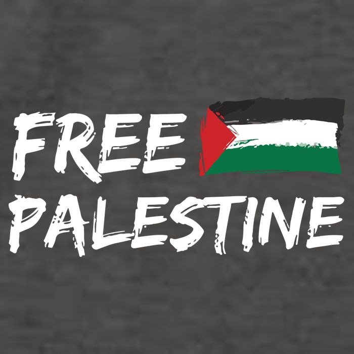 Stand With Palestine Free Palestine Vector Backpack
