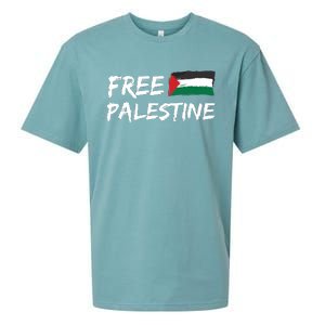 Stand With Palestine Free Palestine Sueded Cloud Jersey T-Shirt