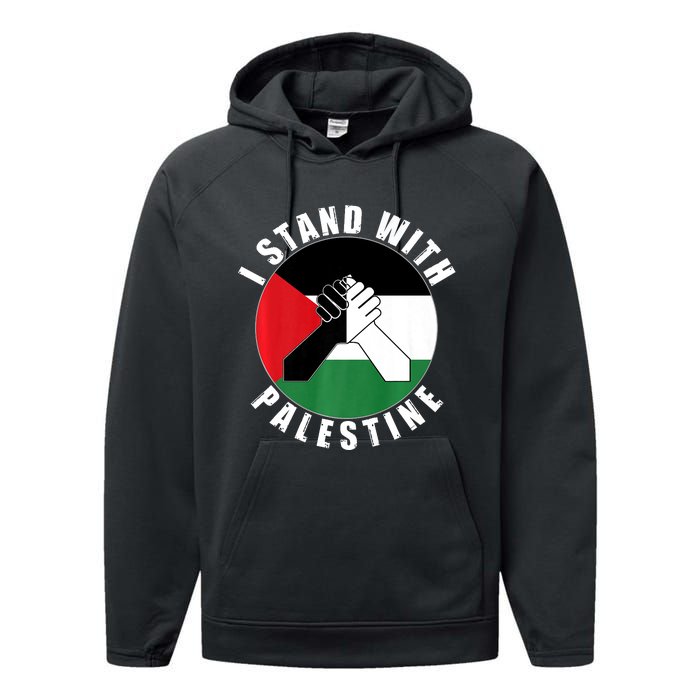 Stand With Palestine Free Palestine End Israeli Occupation Performance Fleece Hoodie