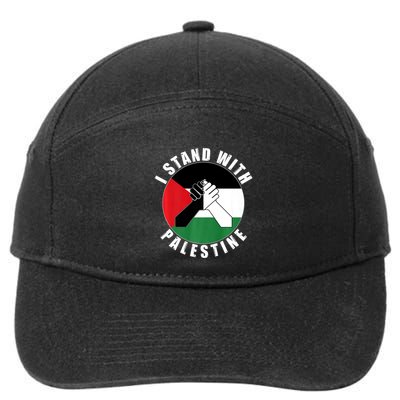 Stand With Palestine Free Palestine End Israeli Occupation 7-Panel Snapback Hat