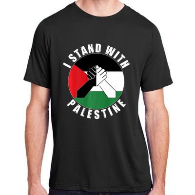 Stand With Palestine Free Palestine End Israeli Occupation Adult ChromaSoft Performance T-Shirt