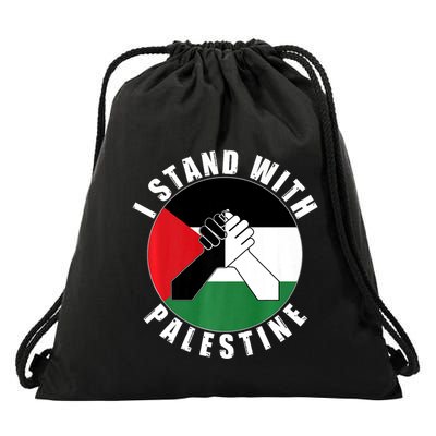 Stand With Palestine Free Palestine End Israeli Occupation Drawstring Bag