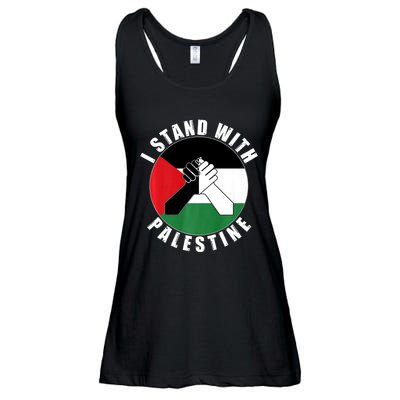 Stand With Palestine Free Palestine End Israeli Occupation Ladies Essential Flowy Tank