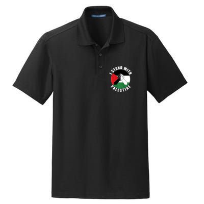 Stand With Palestine Free Palestine End Israeli Occupation Dry Zone Grid Polo