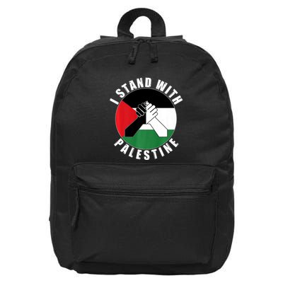 Stand With Palestine Free Palestine End Israeli Occupation 16 in Basic Backpack