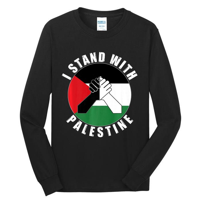 Stand With Palestine Free Palestine End Israeli Occupation Tall Long Sleeve T-Shirt