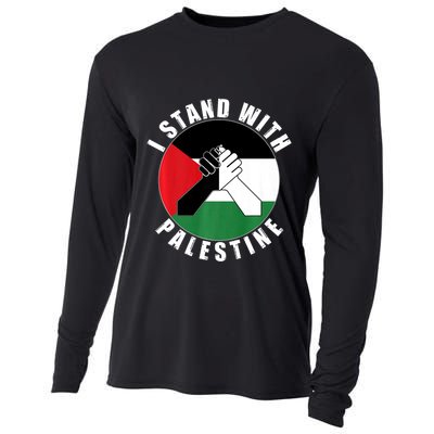 Stand With Palestine Free Palestine End Israeli Occupation Cooling Performance Long Sleeve Crew