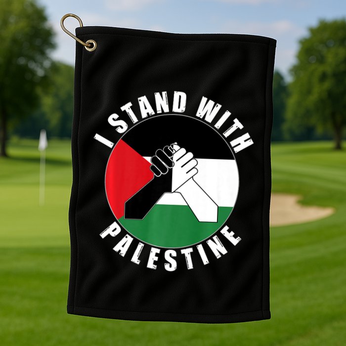 Stand With Palestine Free Palestine End Israeli Occupation Golf Towel