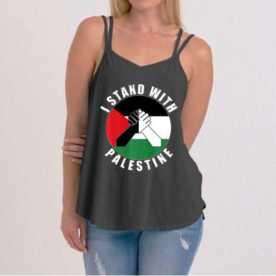 Stand With Palestine Free Palestine End Israeli Occupation Women's Strappy Tank