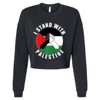 Stand With Palestine Free Palestine End Israeli Occupation Cropped Pullover Crew