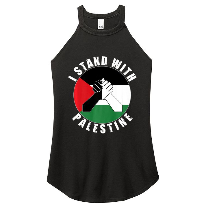 Stand With Palestine Free Palestine End Israeli Occupation Women's Perfect Tri Rocker Tank