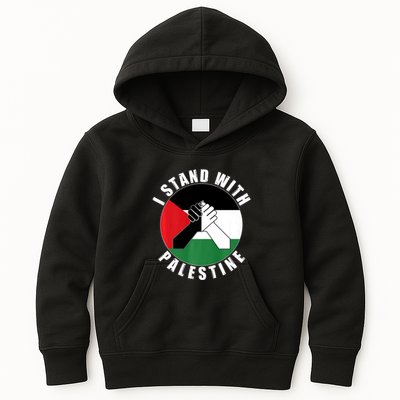Stand With Palestine Free Palestine End Israeli Occupation Kids Hoodie