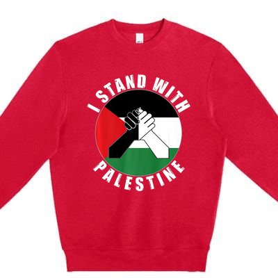 Stand With Palestine Free Palestine End Israeli Occupation Premium Crewneck Sweatshirt