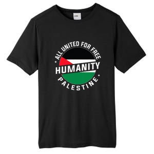 Stand With Palestine Free Palestine Peace Love Flag Tall Fusion ChromaSoft Performance T-Shirt