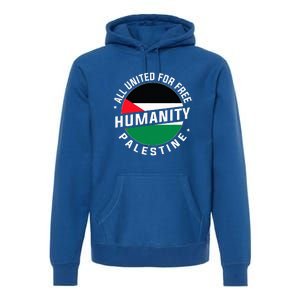 Stand With Palestine Free Palestine Peace Love Flag Premium Hoodie