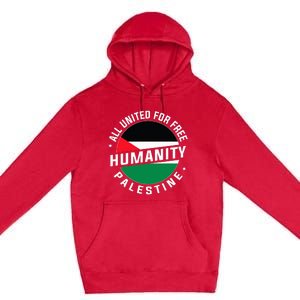 Stand With Palestine Free Palestine Peace Love Flag Premium Pullover Hoodie