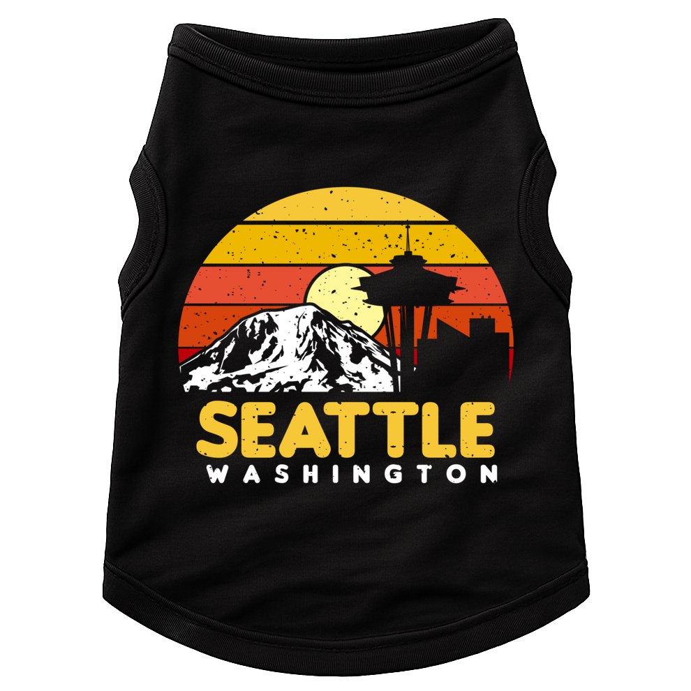 Seattle Washington Pnw Vacation Souvenir Gift Great Gift Doggie Tank