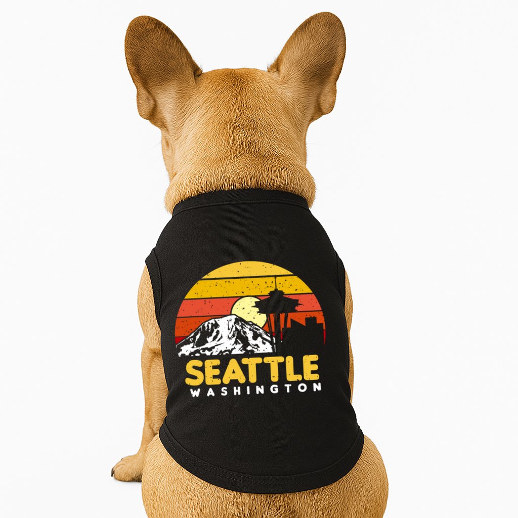 Seattle Washington Pnw Vacation Souvenir Gift Great Gift Doggie Tank
