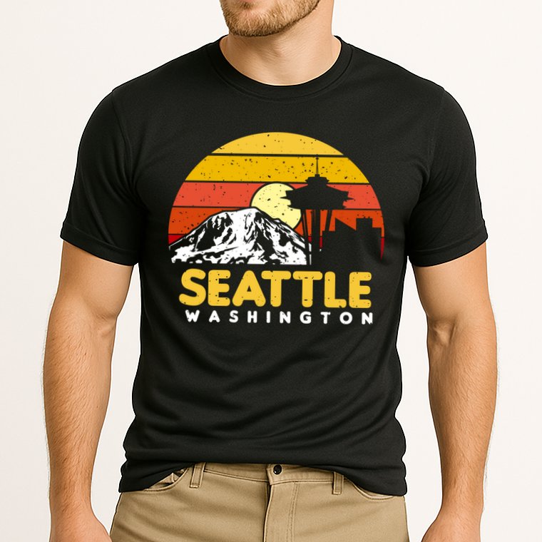Seattle Washington Pnw Vacation Souvenir Gift Great Gift Cooling Performance Crew T-Shirt