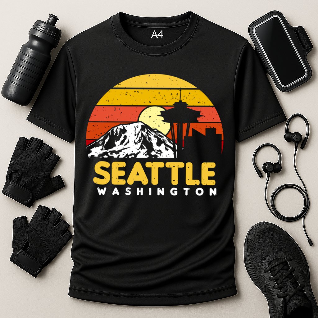 Seattle Washington Pnw Vacation Souvenir Gift Great Gift Cooling Performance Crew T-Shirt