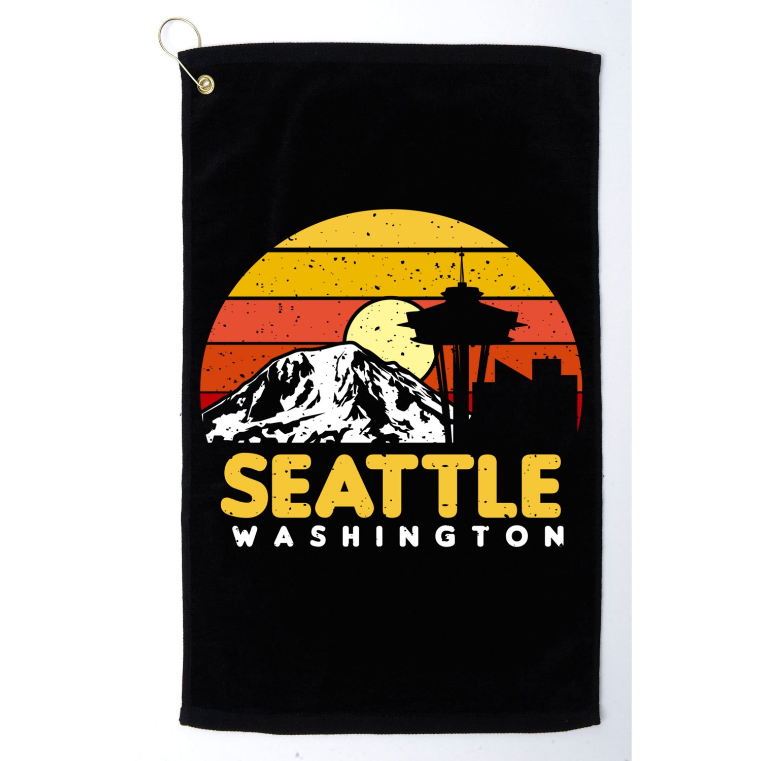 Seattle Washington Pnw Vacation Souvenir Gift Great Gift Golf Towel