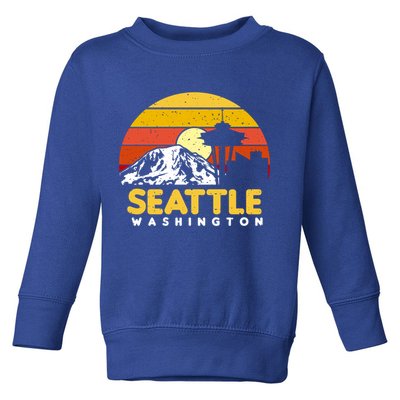 Seattle Washington Pnw Vacation Souvenir Gift Great Gift Toddler Sweatshirt