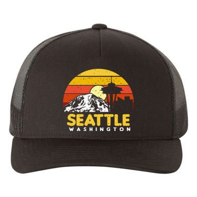 Seattle Washington PNW Vacation Souvenir Gift Yupoong Adult 5-Panel Trucker Hat