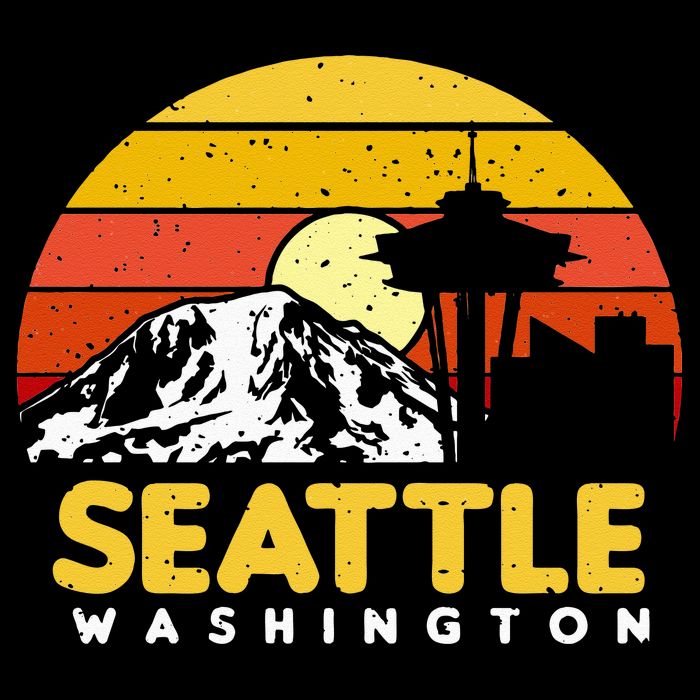Seattle Washington PNW Vacation Souvenir Gift Impact Tech Backpack