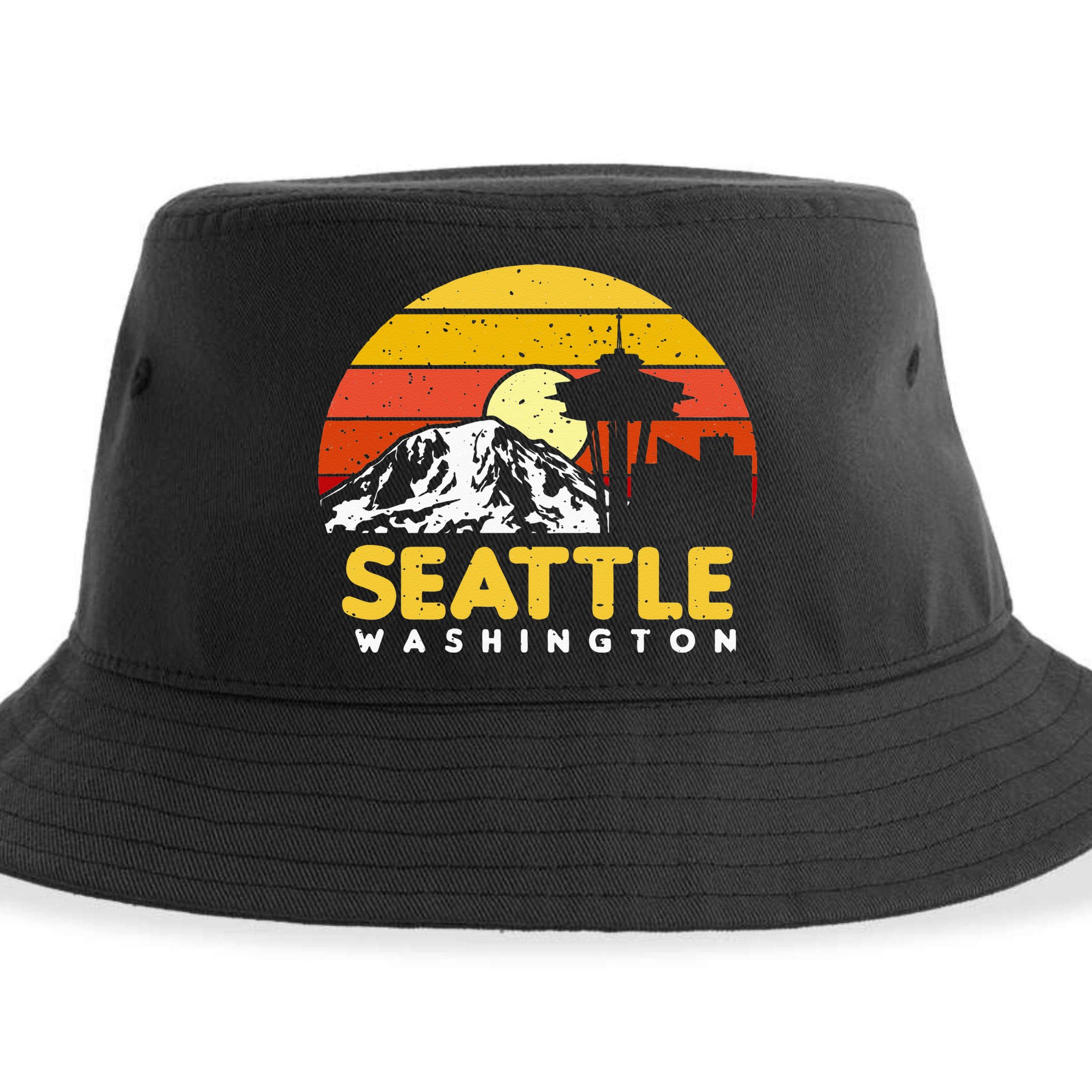 Seattle Washington PNW Vacation Souvenir Gift Sustainable Bucket Hat