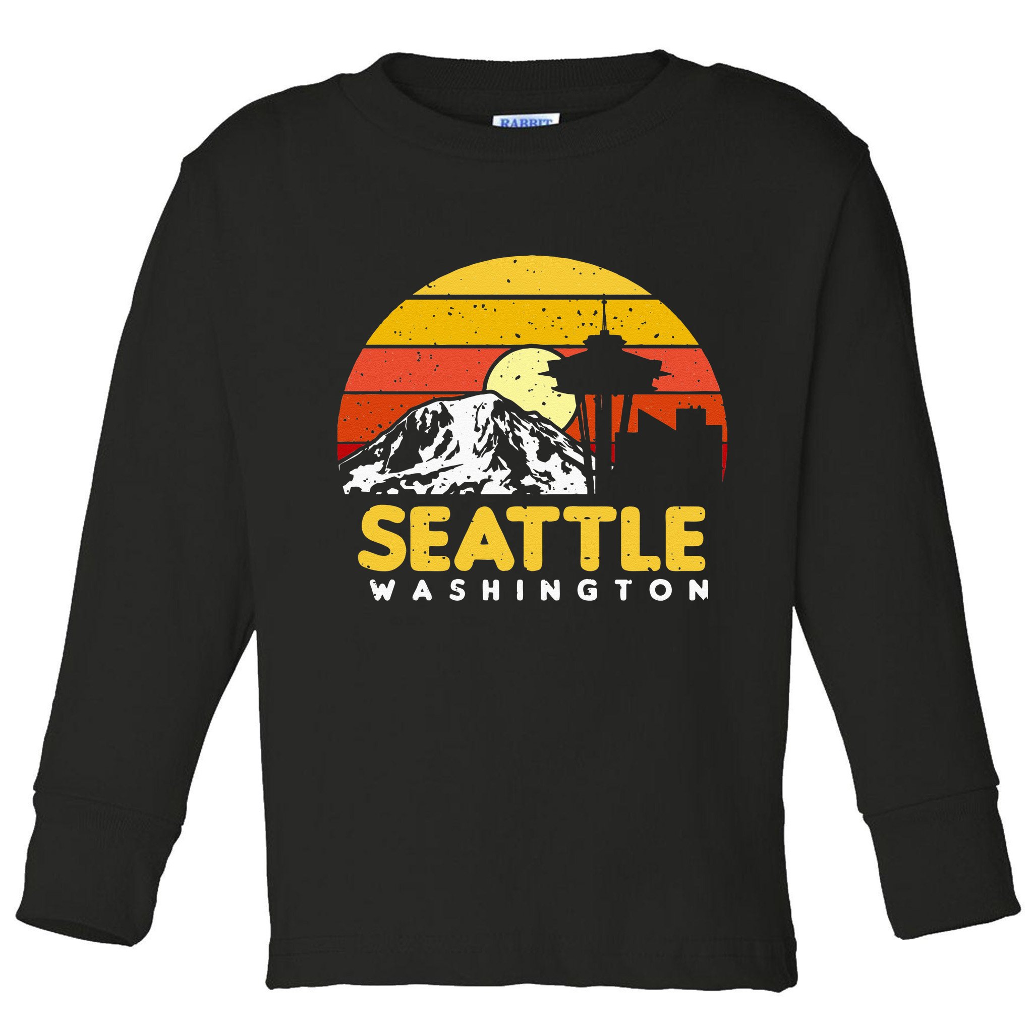 Seattle Washington PNW Vacation Souvenir Gift Toddler Long Sleeve Shirt
