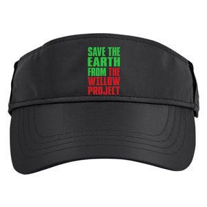 Stop Willow Project, save the earth from the Willow Project Adult Drive Performance Visor