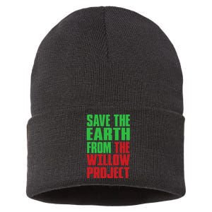 Stop Willow Project, save the earth from the Willow Project Sustainable Knit Beanie