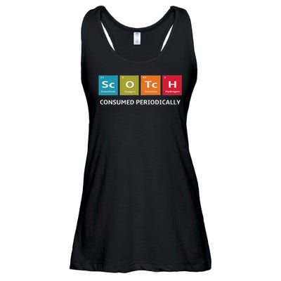 Scotch Whiskey Periodic Table Of Elements Ladies Essential Flowy Tank