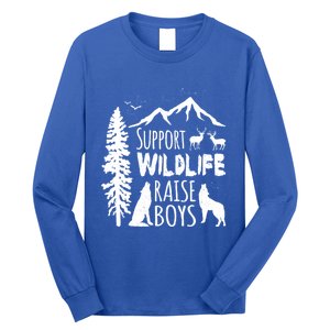 Support Wildlife Raise Cool Gift For Mom And Dad Long Sleeve Shirt