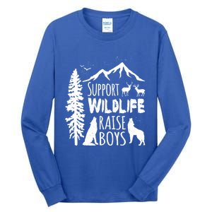 Support Wildlife Raise Cool Gift For Mom And Dad Tall Long Sleeve T-Shirt