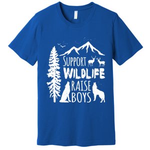 Support Wildlife Raise Cool Gift For Mom And Dad Premium T-Shirt