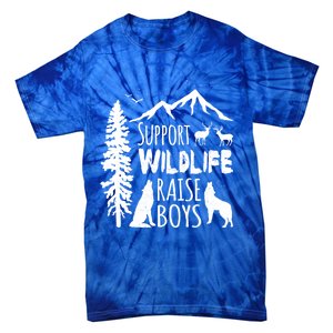 Support Wildlife Raise Cool Gift For Mom And Dad Tie-Dye T-Shirt