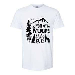 Support Wildlife Raise Cool Gift For Mom And Dad Softstyle CVC T-Shirt