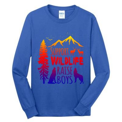 Support Wildlife Raise Gift For Mom And Dad Tall Long Sleeve T-Shirt