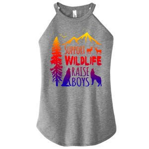 Support Wildlife Raise Gift For Mom And Dad Women's Perfect Tri Rocker Tank